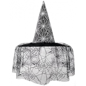 Spider Web Witch Hat w Veil
