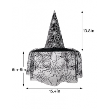 Spider Web Witch Hat w Veil