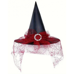 Witch Hat w Red Veil