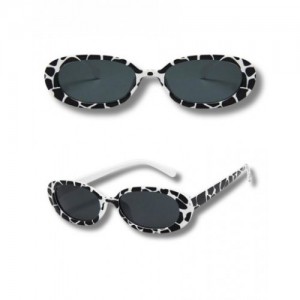RETRO OVAL SUNGLASSES - COW