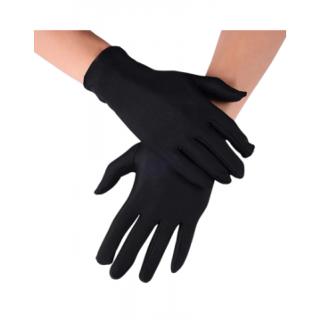 Gloves Short Lycra - Black