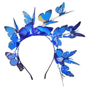 Butterfly Enchanted Garden LED Headpiece - Blue