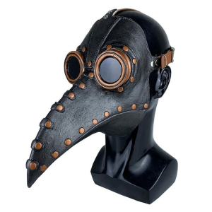 Steampunk Plague Mask - Black/Brown