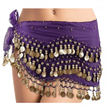 Belly Dance Chiffon Scarf - Light Purple