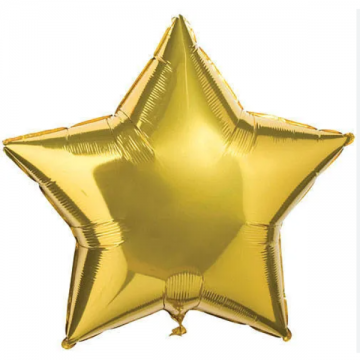 Balloon - Foil Star Gold