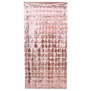 Foil Curtain Square - Rose Gold