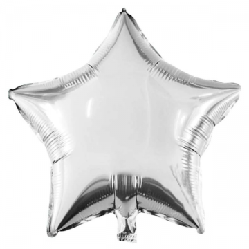 Balloon - Foil Star Silver