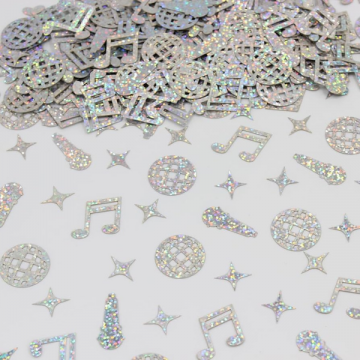 Confetti Disco Party Table - Silver