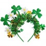 St Patricks Day Headband - Floral Irish Shamrock
