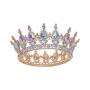 Rhinestone Queen Crown - Rainbow Crystal