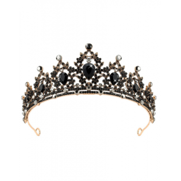 Rhinestone Tiara - G. Black Diamond