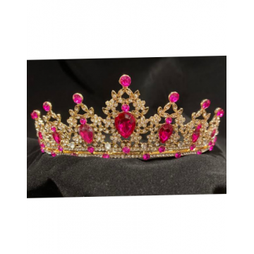 Rhinestone Tiara - G. Magenta Diamond