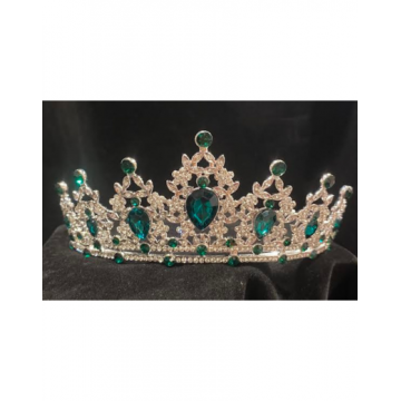 Rhinestone Tiara - S. Green Diamond
