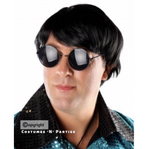 Mod short black wig