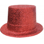 Glitter Top Hat - Red