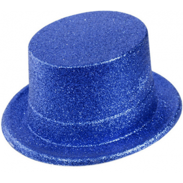 Glitter Top Hat - Blue