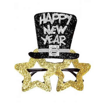 New Year Star Glasses - Gold
