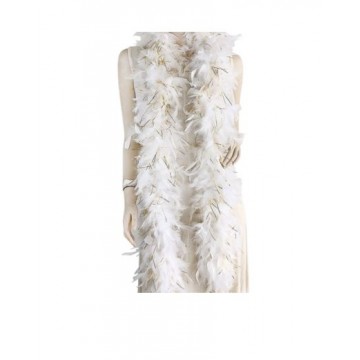 Feather Boa Tinsel - White