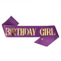 Birthday Sash Girl - Purple/Gold