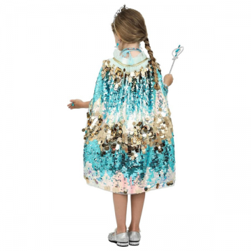 Sequin Princess Cape Blue