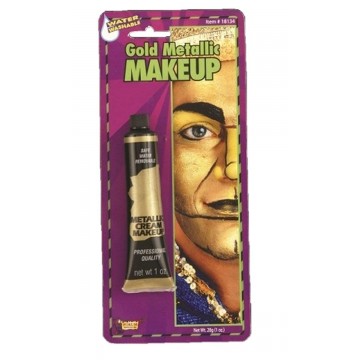Gold metallic cream make up