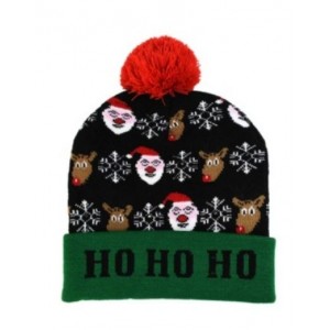 LED Knitted HoHoHo Beanie