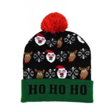 LED Knitted HoHoHo Beanie