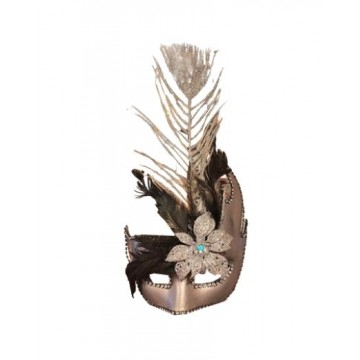 Silver Masquerade Peacock Eyemask