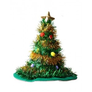 Christmas Tree Hat - Green/Gold