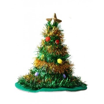 Christmas Tree Hat - Green/Gold