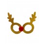 X-Mas Reindeer with Red Nose Glasses