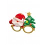 X-Mas Santa Claus w/ Christmas Tree Glasses