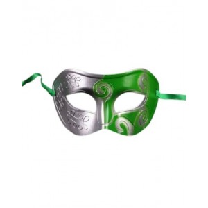 Swirly Colorful Eyemask (Silver/Green)