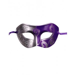 Swirly Colorful Eyemask (Silver/Purple)