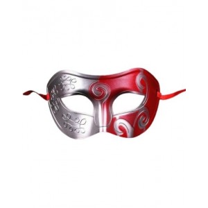 Swirly Colorful Eyemask ( Silver/Red)