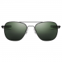 Aviator Vintage Shades Black Frame with Green lens