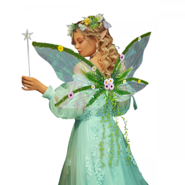 Floral Fantasy Fairy Wings - Green