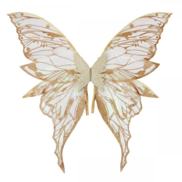 Wings Butterfly Glitter - Gold