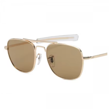 Aviator Vintage Shades Gold Frame with Brown lens