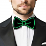 Bow Tie Neon Glow LED Light-Up - Green
