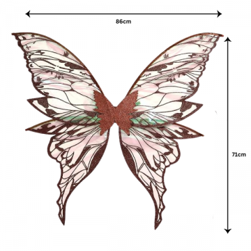Wings Butterfly Glitter - Brown