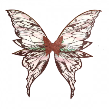 Wings Butterfly Glitter - Brown