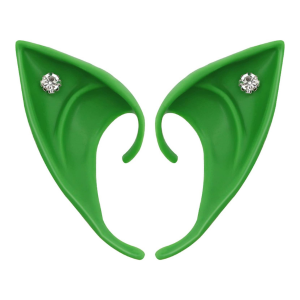 Elf and Goblin Ear Tips with Rhinestone Stud - 10cm