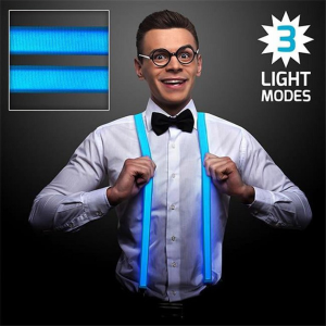 Suspender Neon Led Light up - Blue