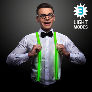 Suspender Neon Led Light up - Green
