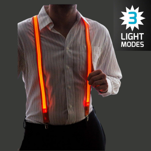 Suspender Neon Led Light up - Orange