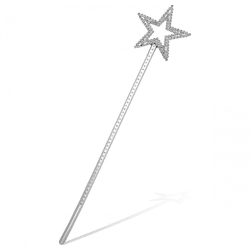 Sparkling Silver Star Wand