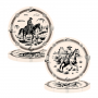 Birthday Party Paper Plates - Vintage Western Cowboy Horseback & Vintage Western Cowboy & Lasso Assorted 9 inch