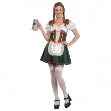 Dirndl - Bavarian Beer Girl Alpine Green