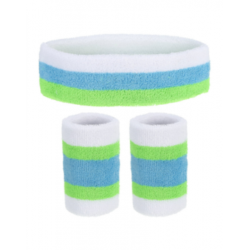Sweatband Two Toned - Blue/Green